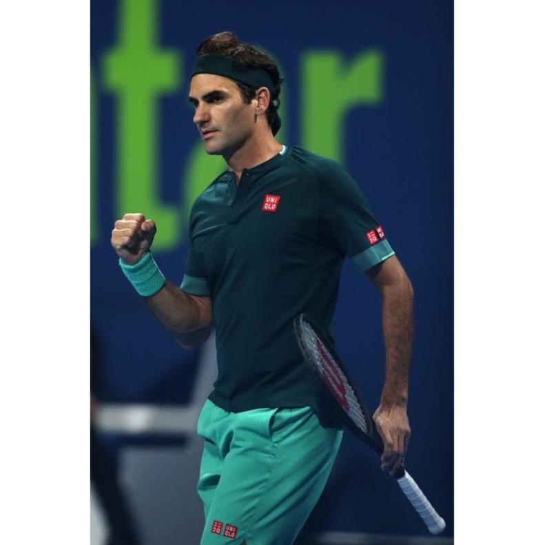 Bộ Quần Áo Thể Thao Nam Uniqlo Tennis Federer Doha Open 2021 * ! 📷