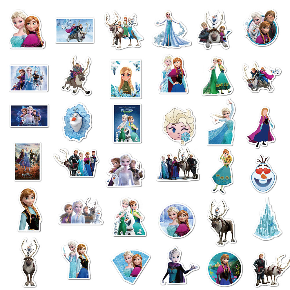 Bộ 100 Miếng Dán 3d Hình Công Chúa Elsa Trong Phim Hoạt Hình Frozen