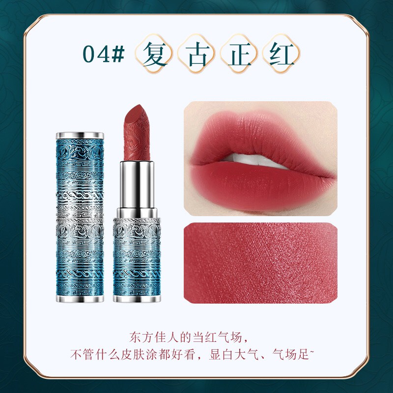 Son Thỏi Siêu Lì TUZ cổ điển lâu trôi - Son môi Lipstick Nội Địa Thiết Kế Cổ Trang Cao Cấp