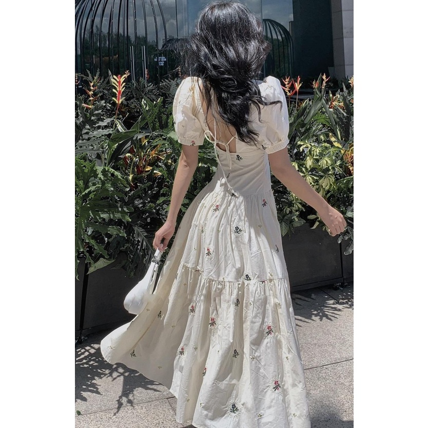 Váy Đầm Maxi Nữ BIGSIZE Hoa Nhí Hở Lưng Thiết Kế Cao Cấp  DP0058 - DP Shop