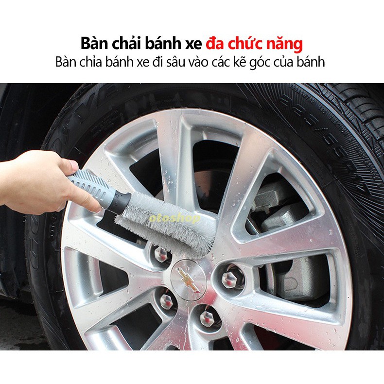 Chổi cọ rửa vệ sinh bánh xe ô tô,xe máy