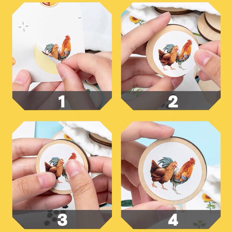 Bộ Thẻ Xếp Hình Vòng Đời Của Động Vật Theo Phương Pháp Montessori