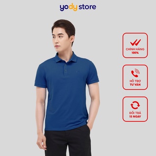 Áo thun polo nam YODY phông cộc tay, có cổ bẻ chất vải cotton cá sấu thoáng mát APM5421