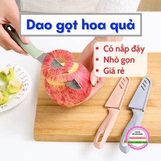 Dao gọt hoa quả 🔪SALE🔪 Dao gọt trái cây đa năng có nắp đậy an toàn tiện lợi siêu sắc bén giá rẻ nhỏ gọn bền đẹp