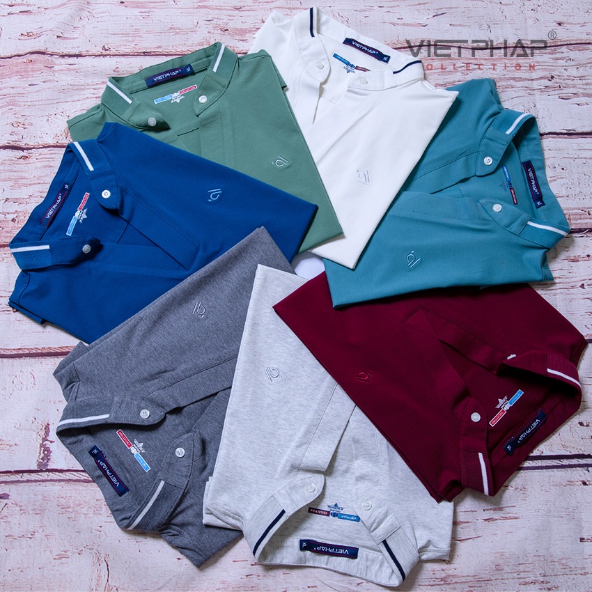 Áo Thun Tay Ngắn Trơn Trụ V Nhiều Màu Chuẩn Form Cao Cấp Việt Pháp 9634 Hàng Chính Hãng