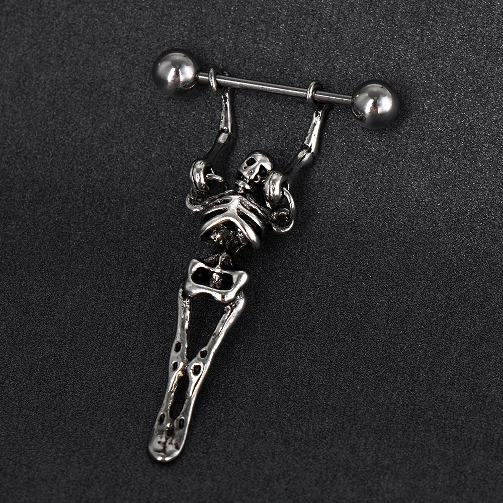 Khuyên Nhũ Hoa Bằng Thép 316L Thời Trang