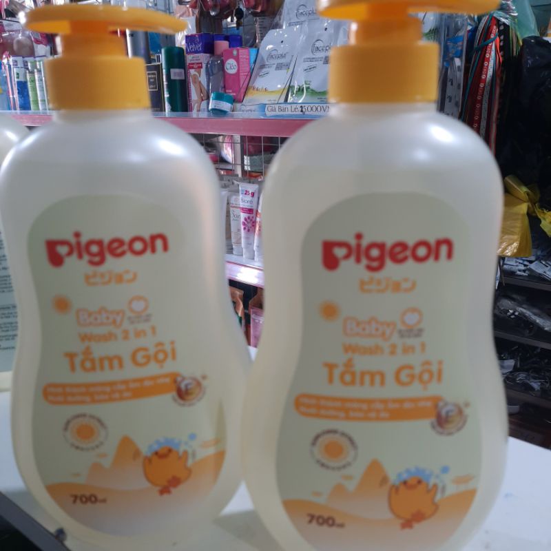 tắm gội pigeon chiết xuất hoa hướng dương 700ml