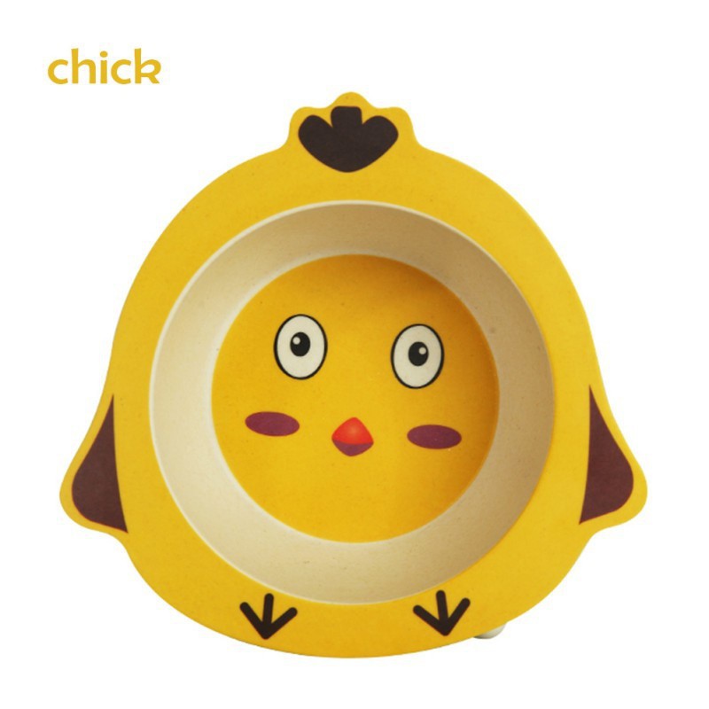 Tô ăn chống rơi hình động vật cho bé