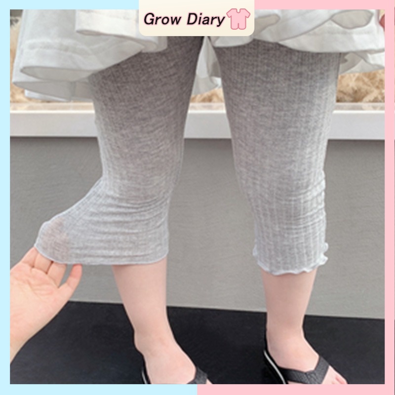 Quần Legging Ngắn 7 Tấc Thoáng Khí Thoải Mái Thời Trang Mùa Hè Cho Bé Gái 2-9 Tuổi