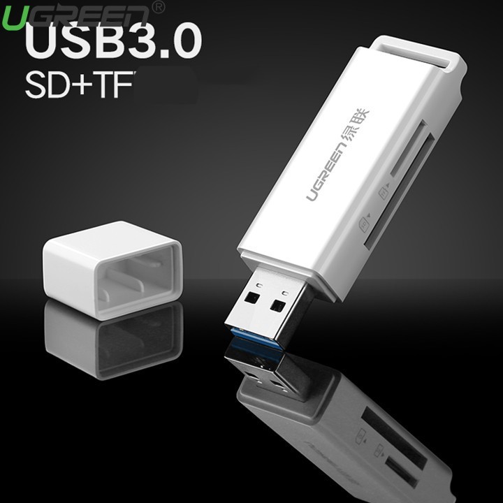 Đầu Đọc Thẻ Nhớ Đa Năng SD-TF USB 3.0 UGREEN 40753 - Hàng Chính Hãng