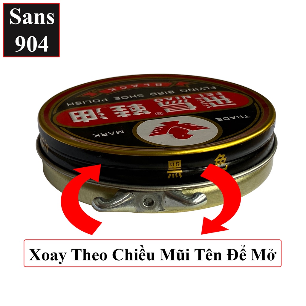 Xi đánh giày đen nâu trắng Sans904 chữa bong tróc xước hỏng giầy túi ví da