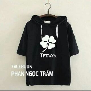 Áo hoodie TFBOYS ngắn tay - in hình theo yêu cầu