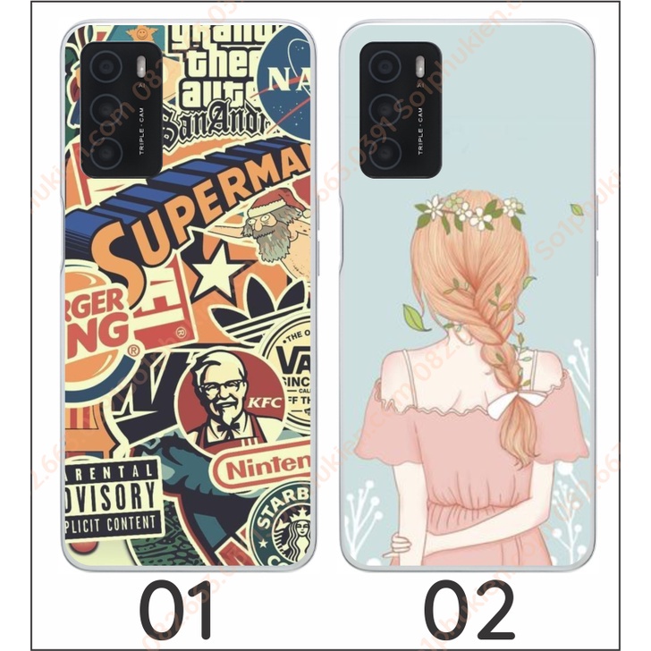 Ốp lưng oppo a16 dẻo in hình nhiều mẫu đẹp