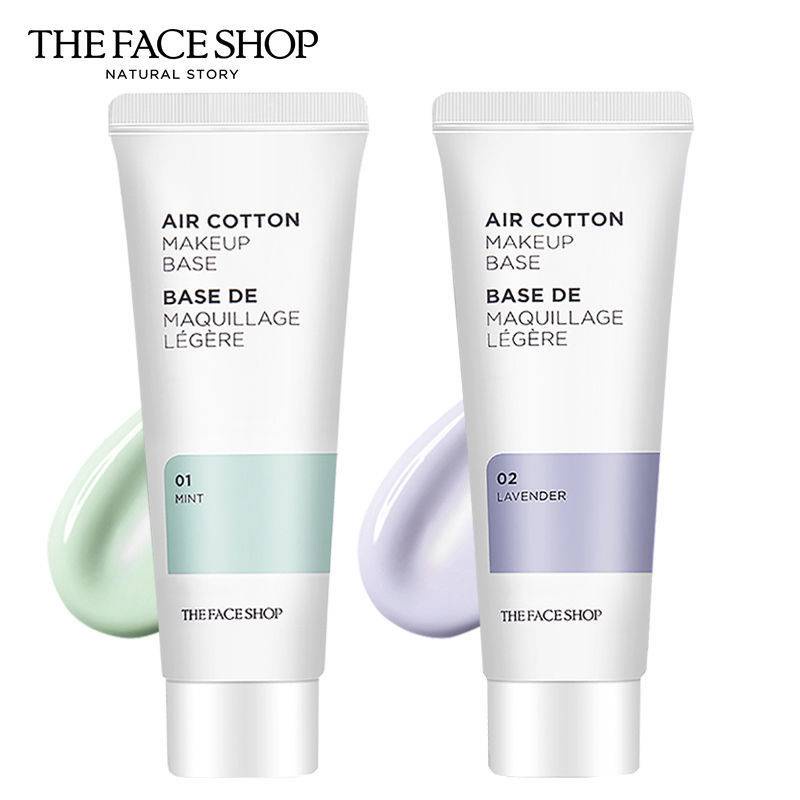 The Face Shop (Hàng Mới Về) Kem Lót Trang Điểm Che Khuyết Điểm Chống Bức Xạ Màu Xanh Lá Tím