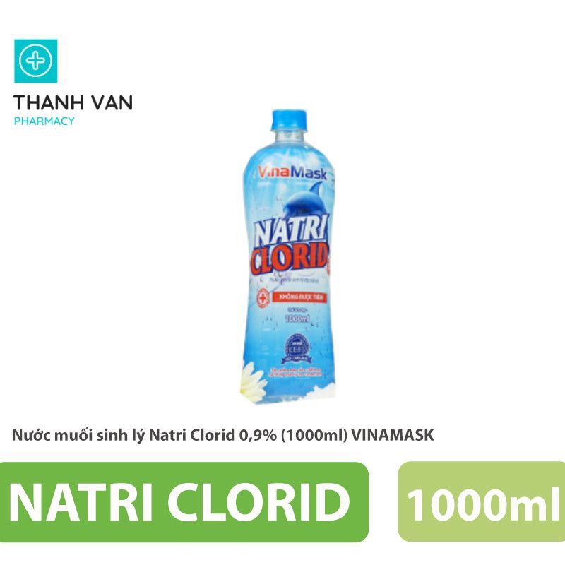 Nước muối sinh lý Natri Clorid 0,9% (1000ml) VINAMASK