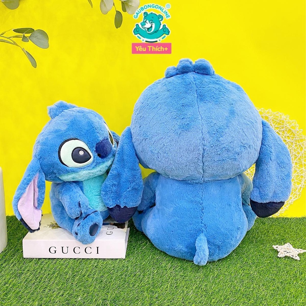 Gấu Bông Stitch Xanh Lông Mềm Dễ Thương, Gấu Nhồi Bông Online Cao Cấp