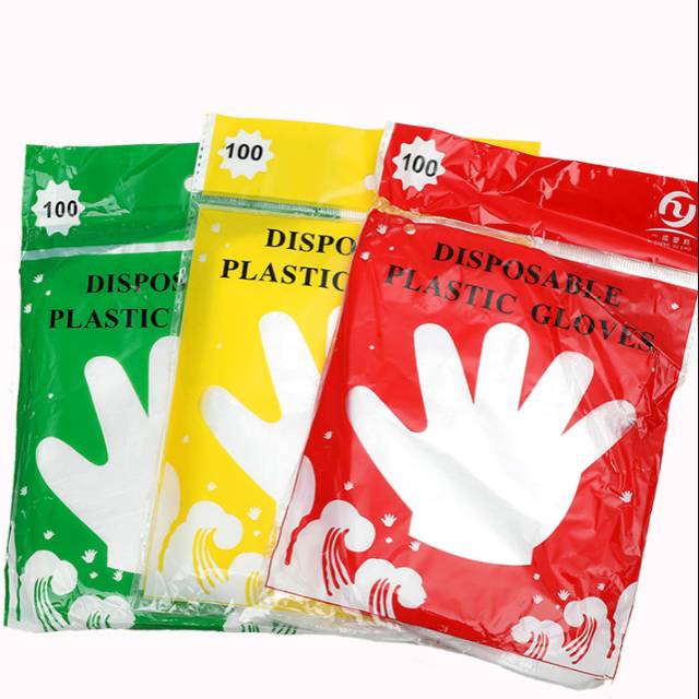 Bộ 50 găng tay nylon dùng một lần thích hợp để làm bếp