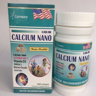 VIÊN UỐNG LIQUID CANXI NANO BỔ SUNG CANXI, PHÒNG NGỪA LOÃNG XƯƠNG