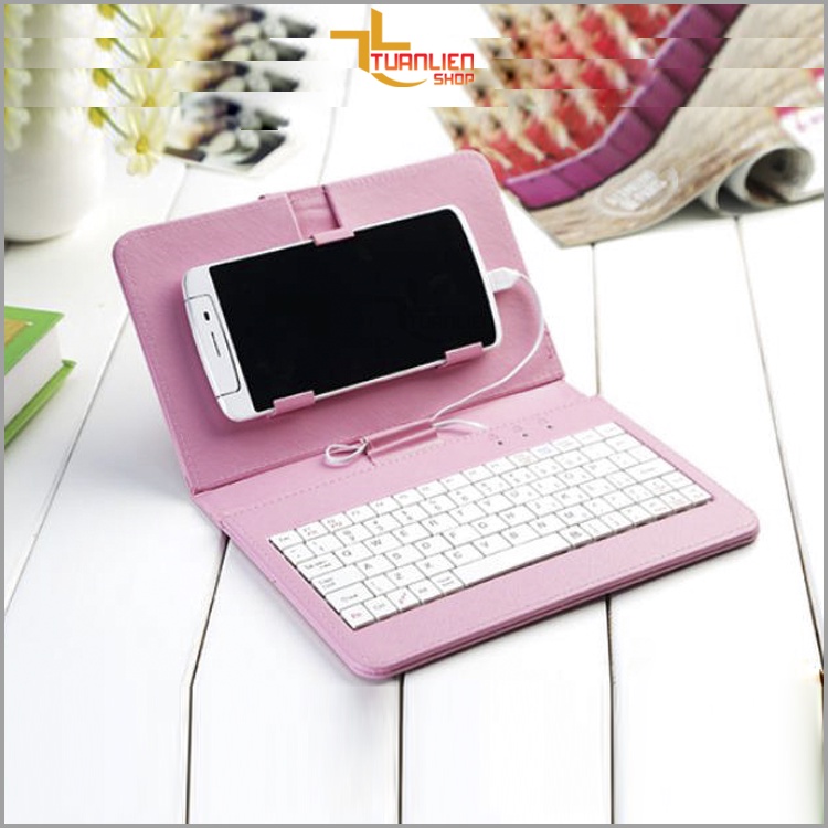 Bao da tích hợp bàn phím cho điện thoại android từ 4 đến 8 inch