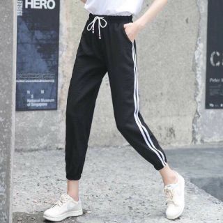 Quần nữ 2 sọc bo ống _Sl