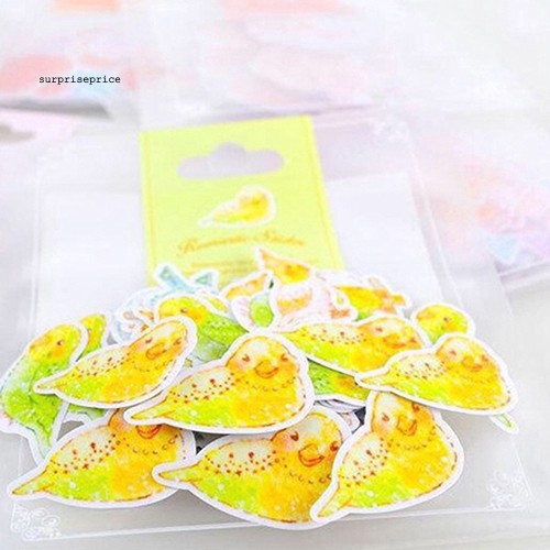 Bộ 70 sticker dán trang trí album thủ công thiết kế dễ thương