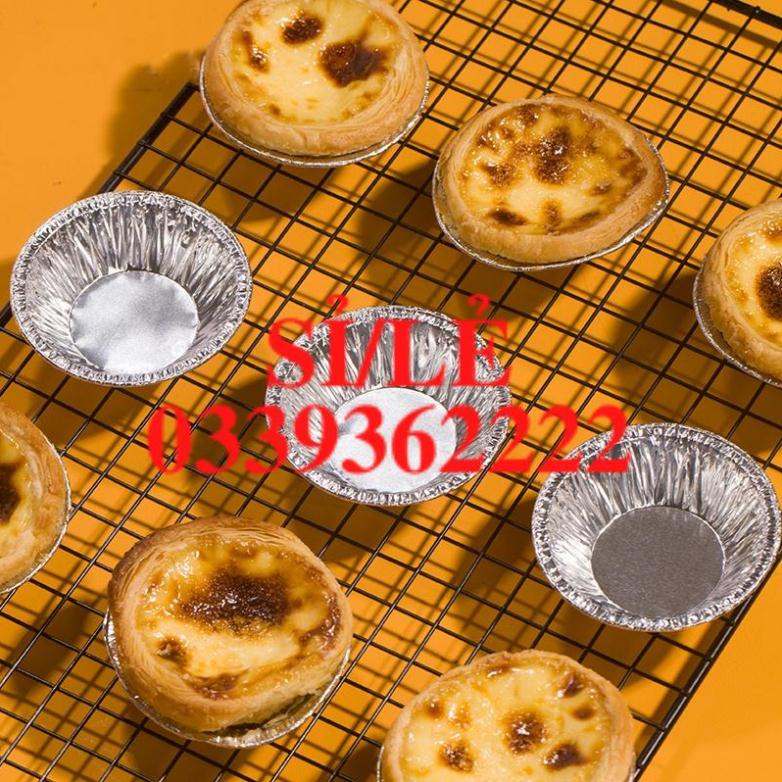 [ COCOLOVE ] Đế giấy bạc lót bánh tart trứng - khuôn giấy bạc nướng bánh - combo 20/50/100 chiếc (KGB03)