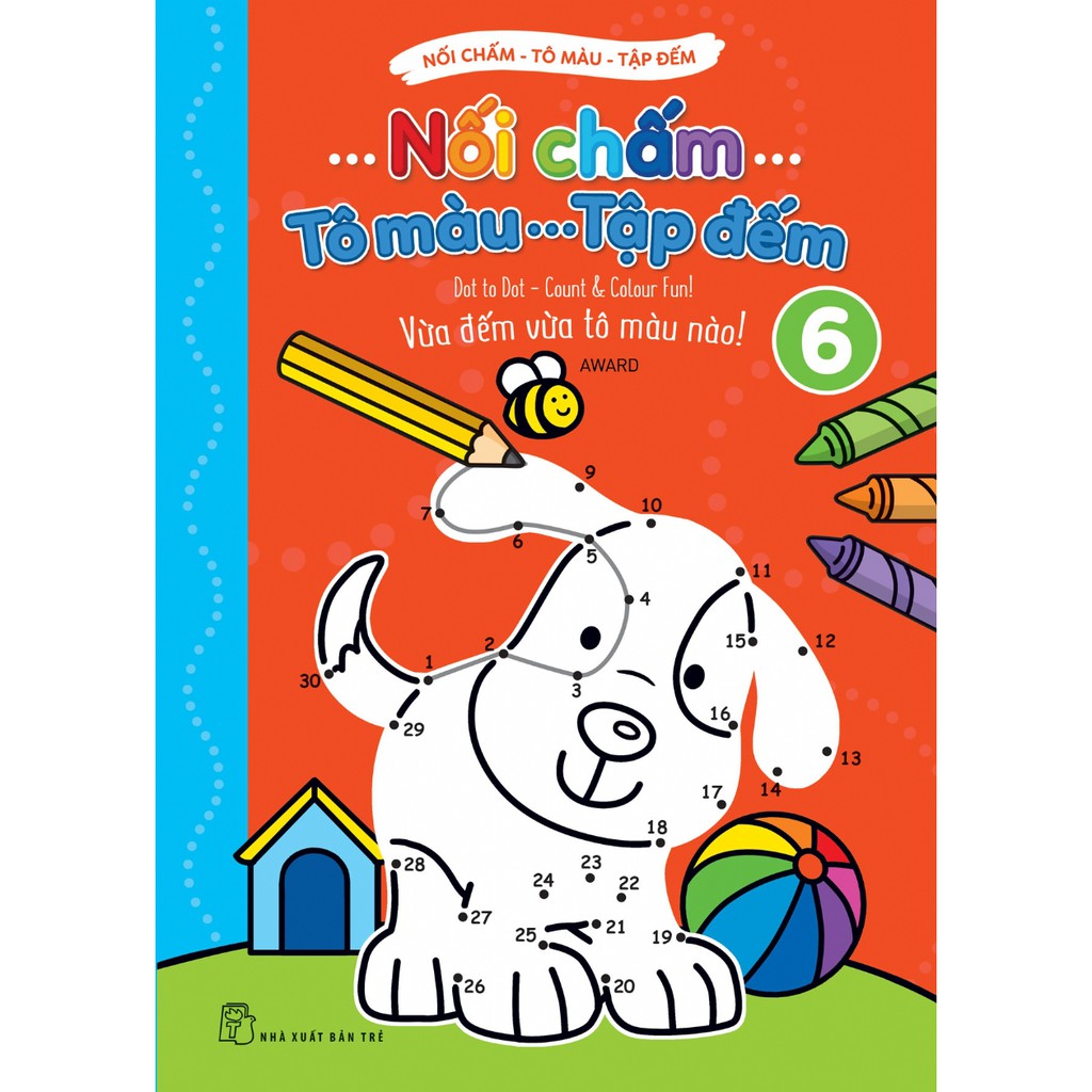 Sách-Nối Chấm,Tô Màu, Tập Đếm (Tập 06)