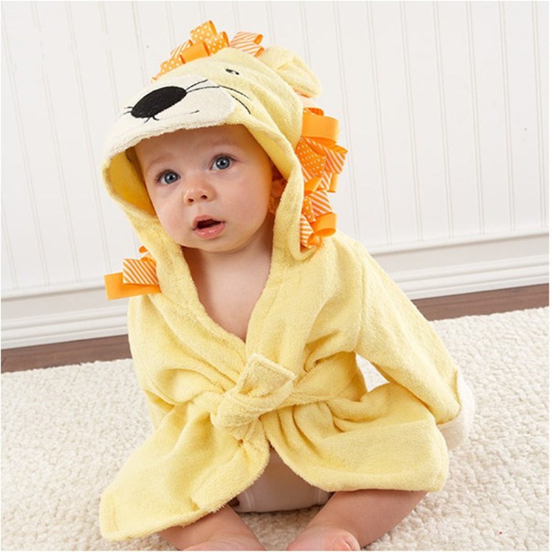 Khăn ChoàNg TắM VảI Cotton HoạT HìNh Cho Bé