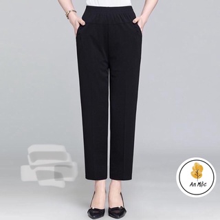   AN MỘC  Quần Trung Niên lót lông dày ấm áp cho mẹ hàng đẹp 