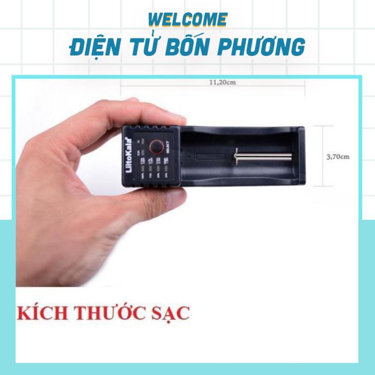 Sạc pin đa năng Liitokala lii-100 một khe pin cho pin 18650, AA, AAA, 26650... (sạc được tất cả các loại pin sạc)