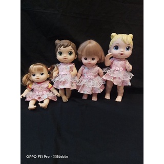 Mellchan hoặc baby alive Đầm búp bê ren (không bao gồm búp bê)