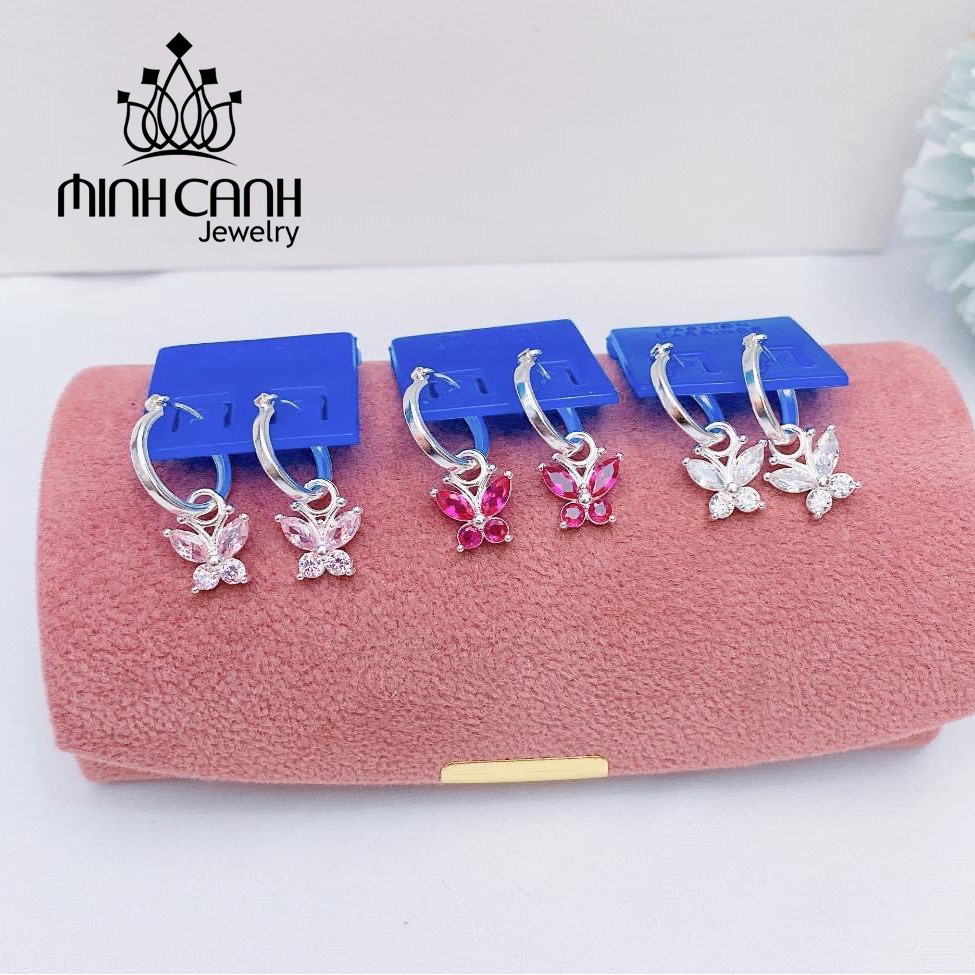 Bông Tai Bạc Hình Bướm Xinh Xắn Cho Bé Yêu - Minh Canh Jewelry