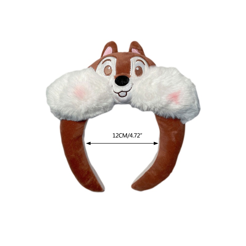 Băng Đô Cài Tóc Hình Thỏ / Gấu Hoạt Hình Bằng Lông Nhung Dễ Thương Xinh Xắn