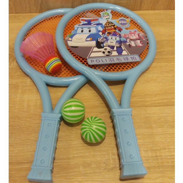 Vợt cầu lông, vợt tenis, vợt bóng bàn cho bé tặng kèm 1 quả cầu và 2 quả bóng tenis