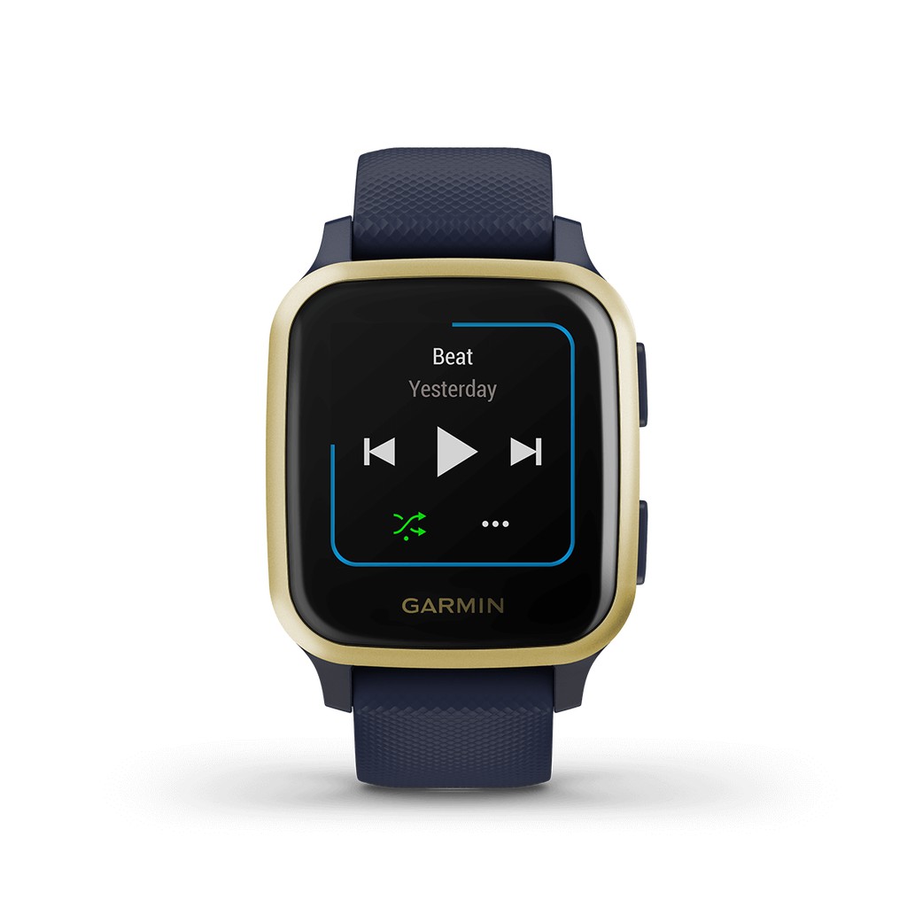 Đồng hồ thông minh Garmin Venu SQ Music, NFC, Phiên bản có âm nhạc (Xanh navy | Vàng sáng) - Chính hãng FPT
