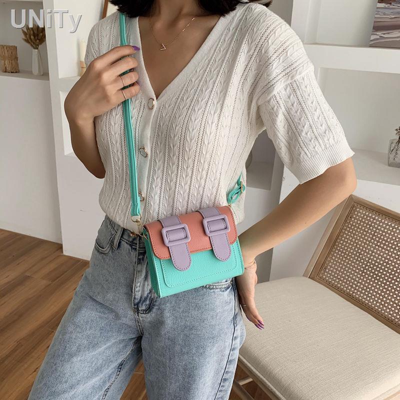 ☁✒túi mini nữ 2020 new ins red net Thái Lan Túi Cambridge thời trang all-match một bên vai túi vuông nhỏ hợp thời trang