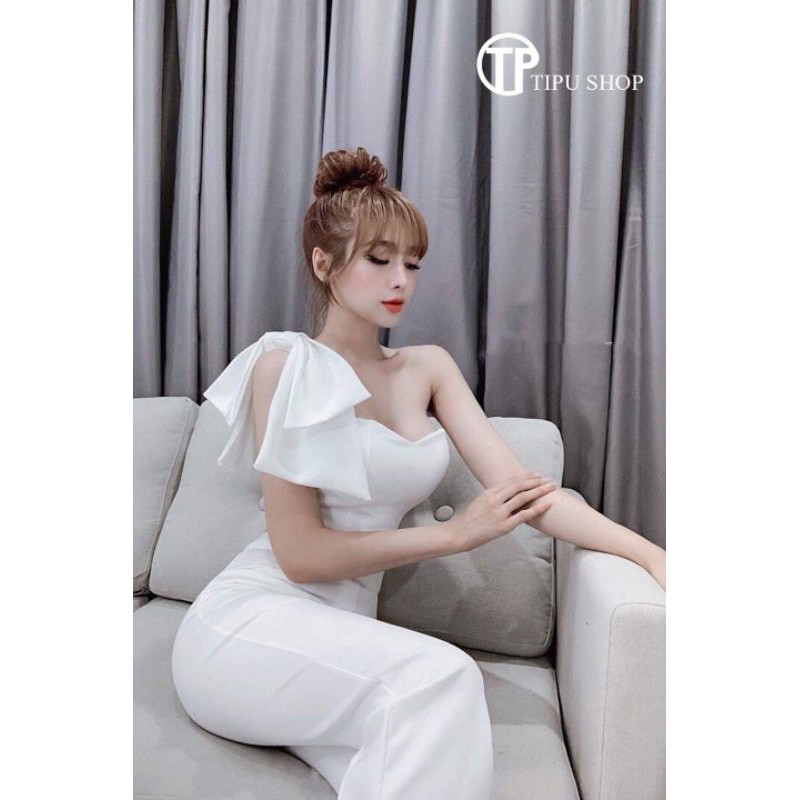 Set quần loe áo cúp ngực nơ