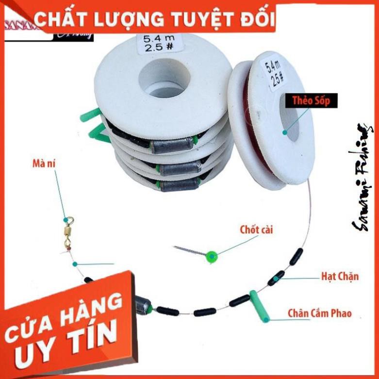 [ XẢ HÀNG ] Dây trục câu đài buộc sẵn [Hàng Cực Xịn Xò] đầy đủ các kích thước - Sanami Fishing