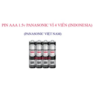 Pin đũa đen AAA Carbon PANASONIC R03NT(UM-4NT) vỉ 4 viên