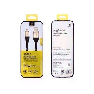 Cáp sạc lightning tự ngắt đầu báo đèn led Baseus