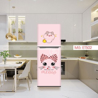 [Nhiều mẫu] Decal dán tủ lạnh, miếng dán tủ lạnh mẫu cute - CB1