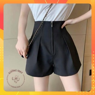 [ Deal sốc] Quần sooc nữ, quần đùi khóa trước cạp cao bigsize từ 40 - 75kg