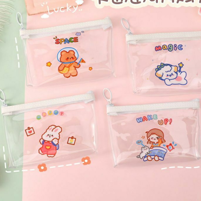 Túi Đựng Bút Trong Suốt Size 18 x 7 cm