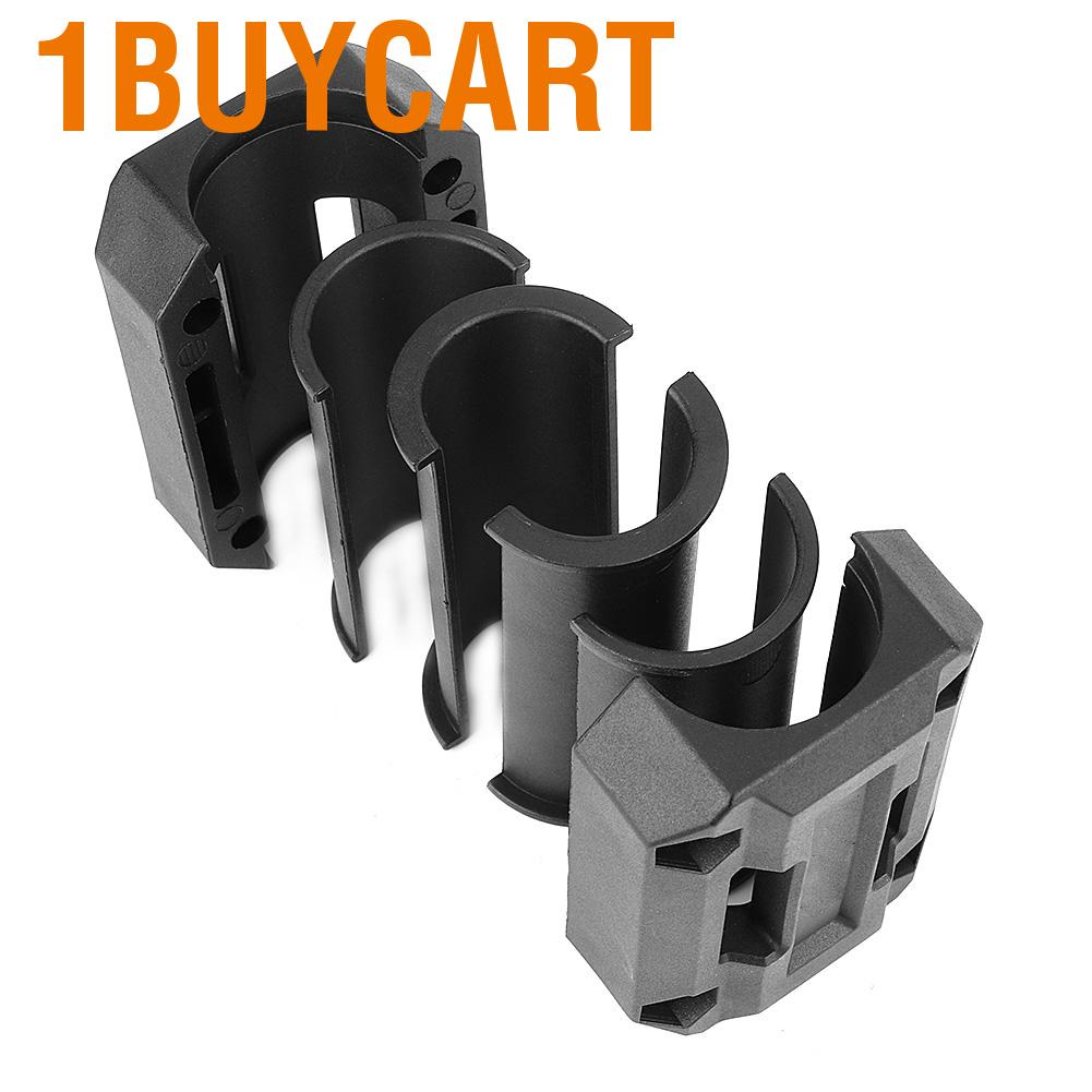 1buycart Engine Bumper Block  Wearproof Antiaging Motorbike Guard ABS Universal 1 Pair Black for Decor