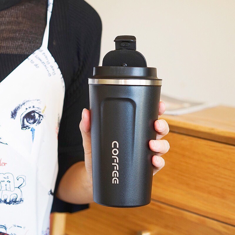 Cốc giữ nhiệt Coffeeholic 01 Lason, inox 304, chống tràn, ly uống cafe, đựng nước, lạnh, nóng 8-10 tiếng