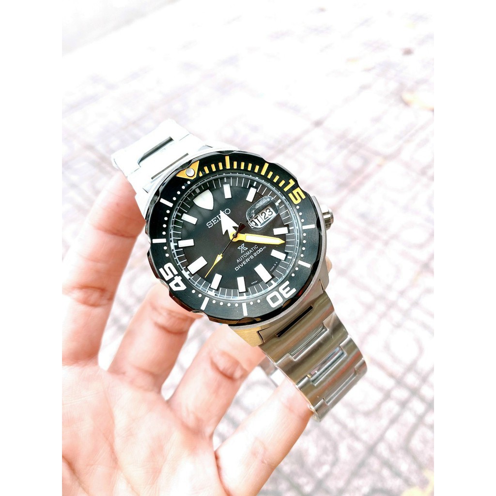 Đồng Hồ Nam Seiko Prospex Monster Dây Thép , Size 43mm , Máy Cơ