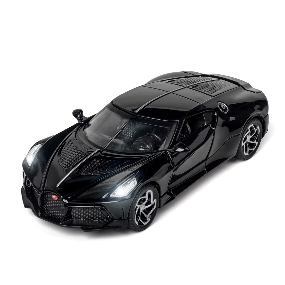 Mô Hình Xe Hơi Bugatti Màu Đen Tỉ Lệ 1:32 Chất Lượng Cao
