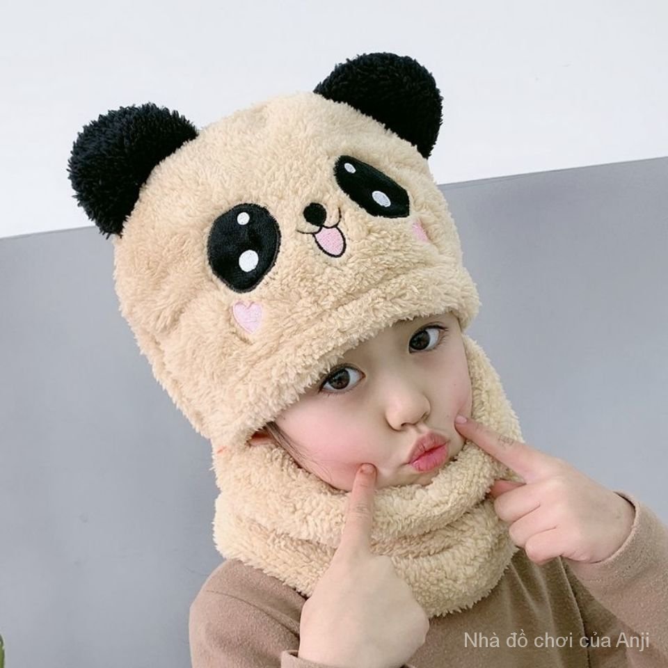 Children's hats, towels and gloves Three-piece warm, thick hood for your baby