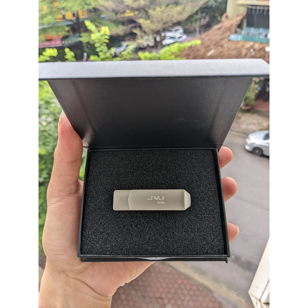 USB 32G/64GB/16GB/8GB/4GB JVJ FLASH S2 siêu nhỏ gọn vỏ kim loại - USB chống nước 2.0 tốc độ upto 100MB/s BH 2 Năm