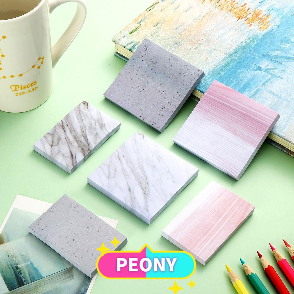 Set 80 Tờ Giấy Ghi Chú Họa Tiết Đá Cẩm Thạch Nhiều Màu Sắc Sáng Tạo